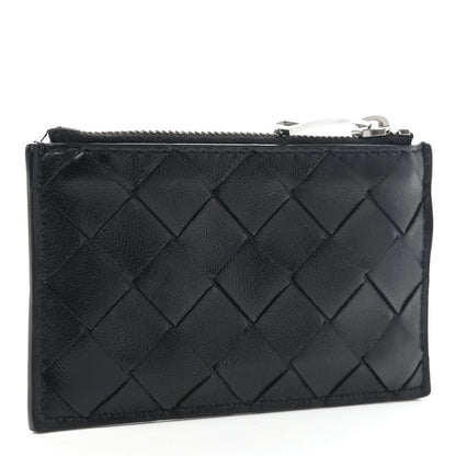 Bottega Veneta Nappa Intrecciato Key Case Black 3 of 8