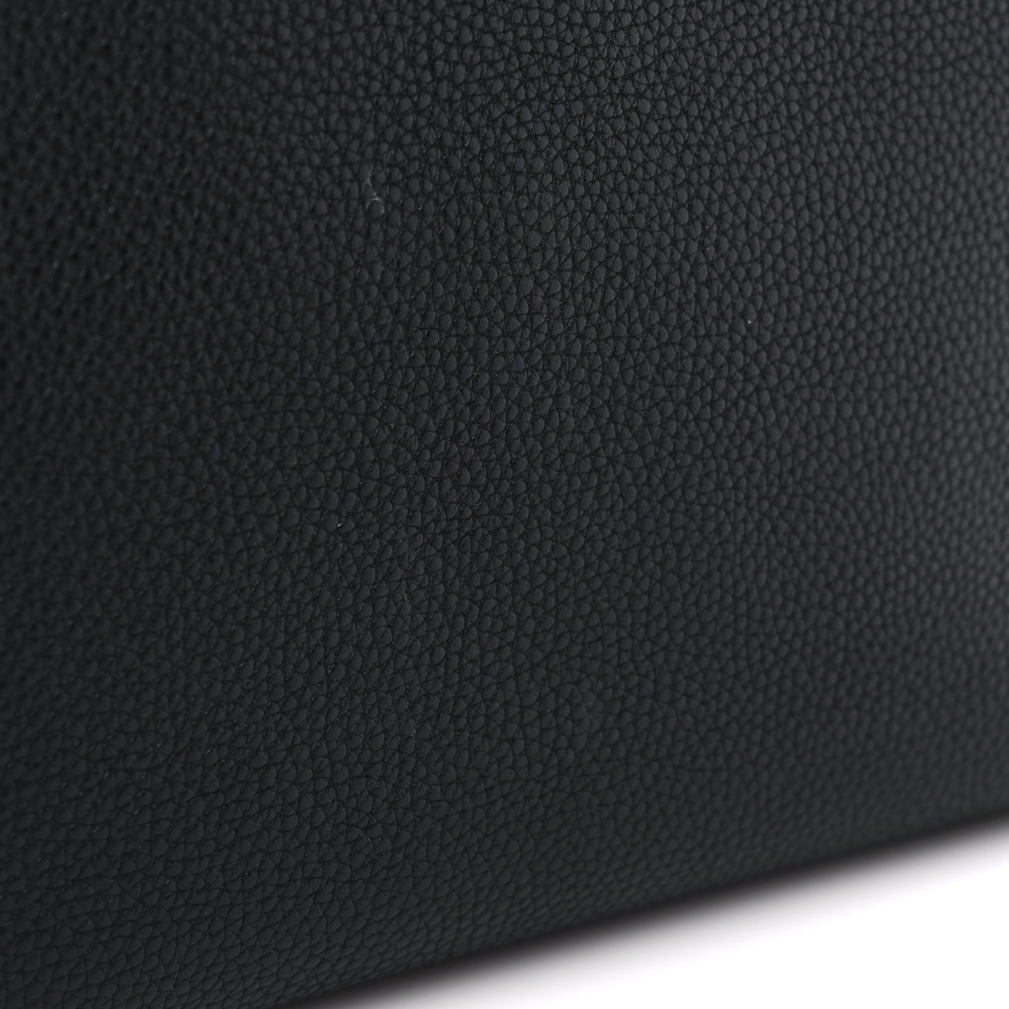 Grained Calfskin Small Rockstud Shoulder Tote Black