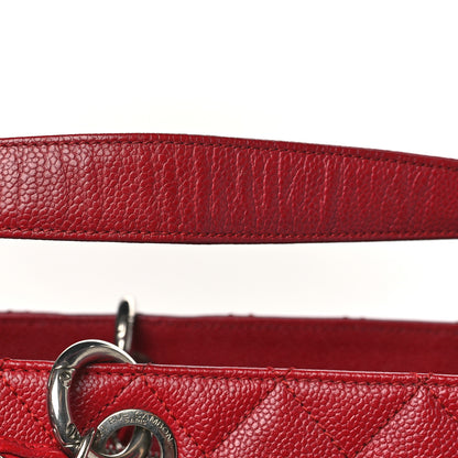 Chanel Caviar Quilted XL Grand Shopping Tote GST Red 14 of 14