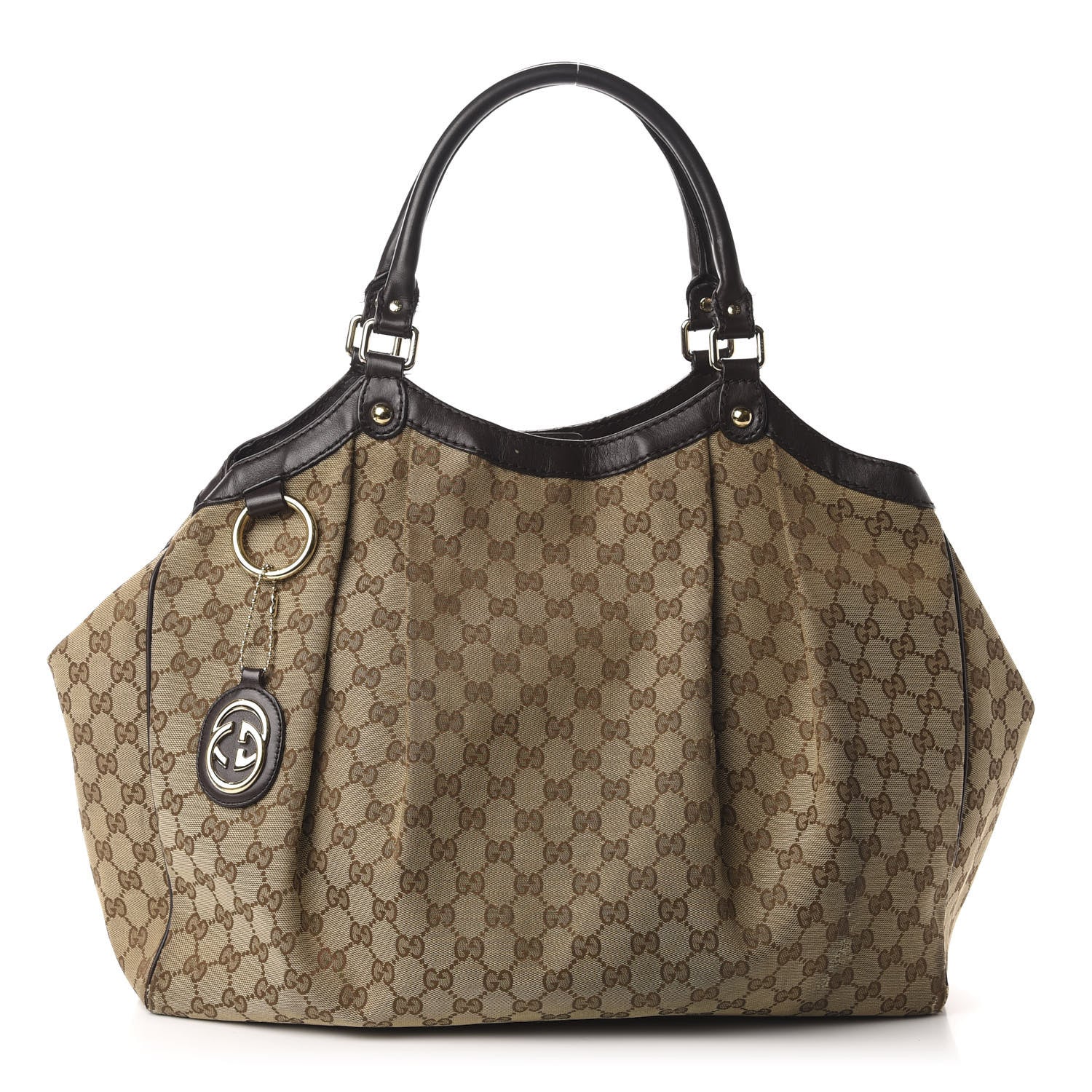 Gucci Monogram Large Sukey Tote Dark Brown 1 of 19