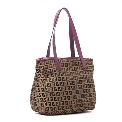 Fendi Zucchino Tote Tobacco Purple 2 of 8