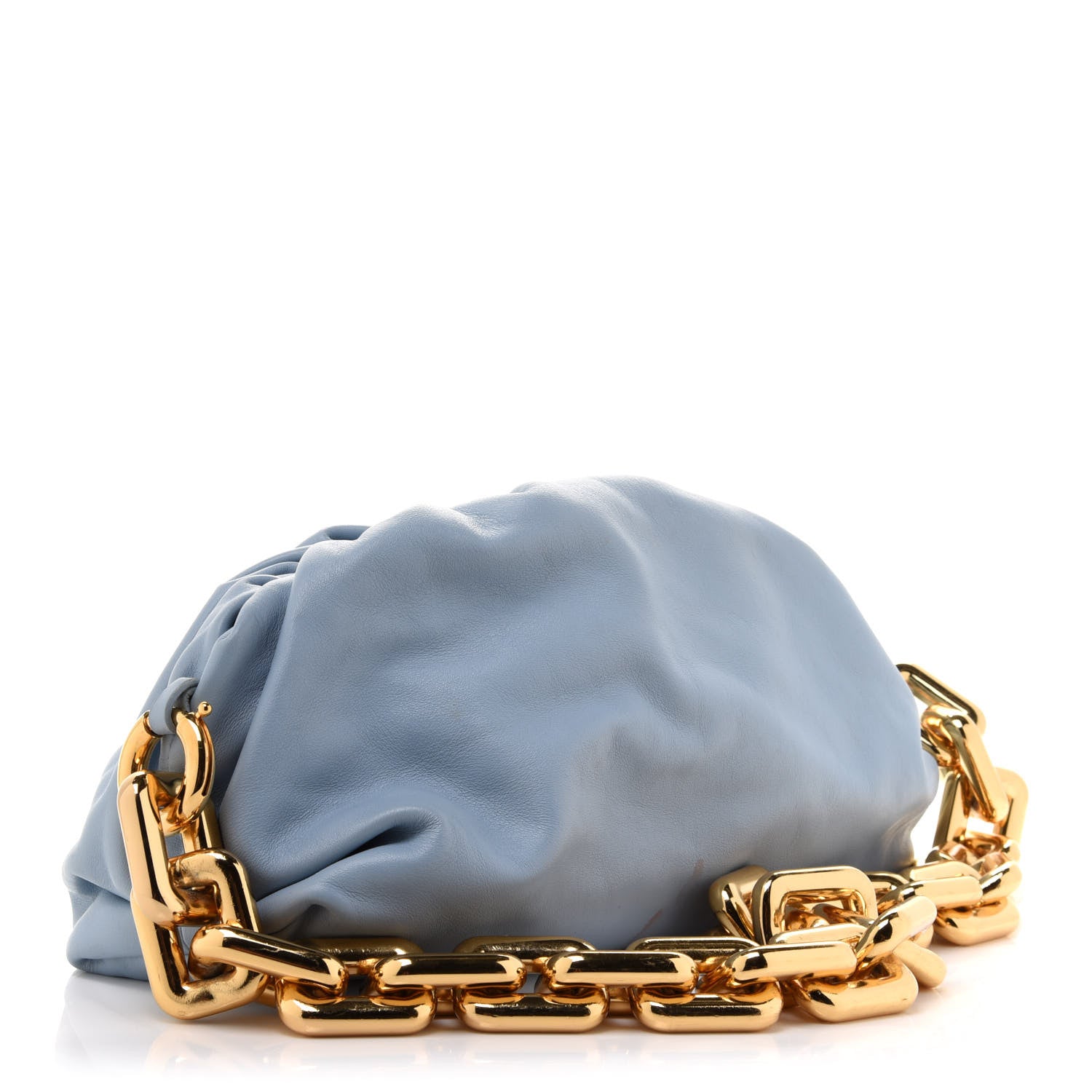 Bottega Veneta Calfskin The Pouch Chain Ice 2 of 9