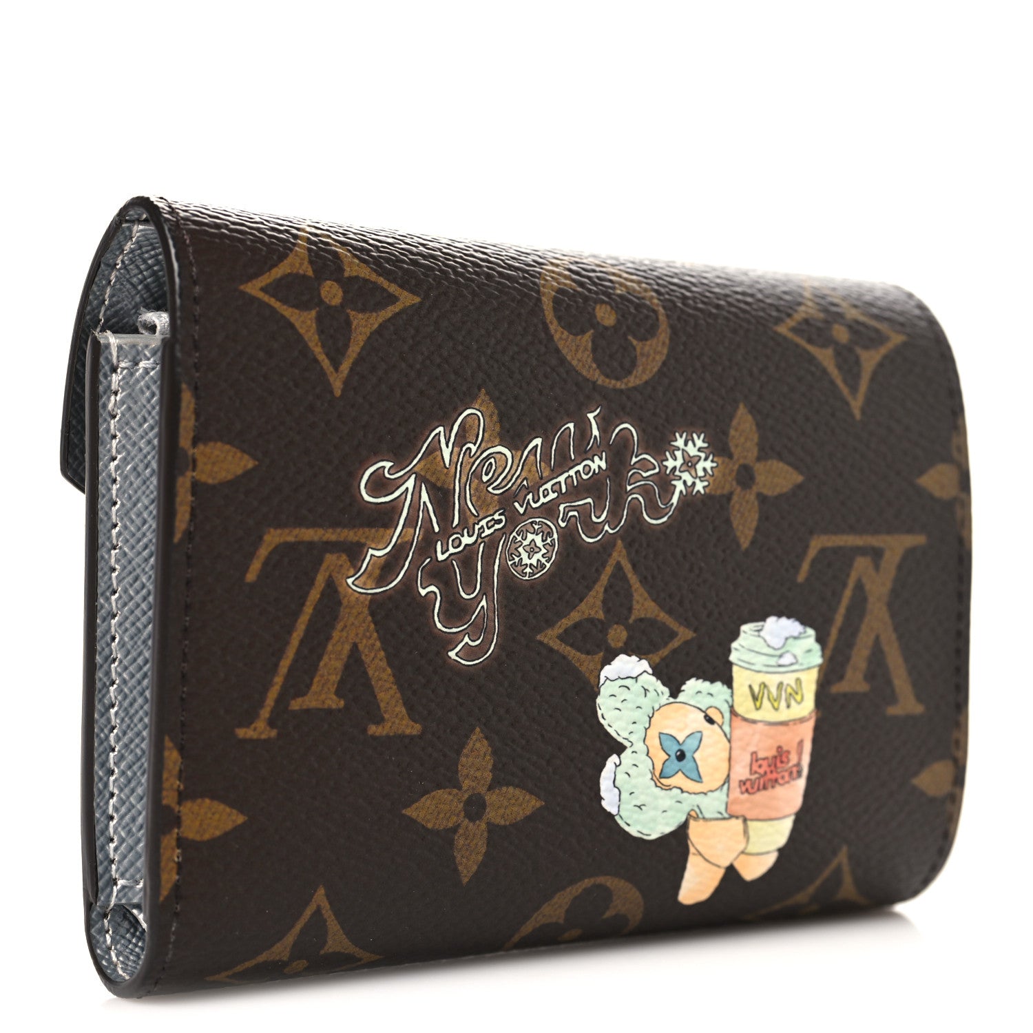 Louis Vuitton Monogram 57th Street NYC Victorine Wallet Silver 3 of 8