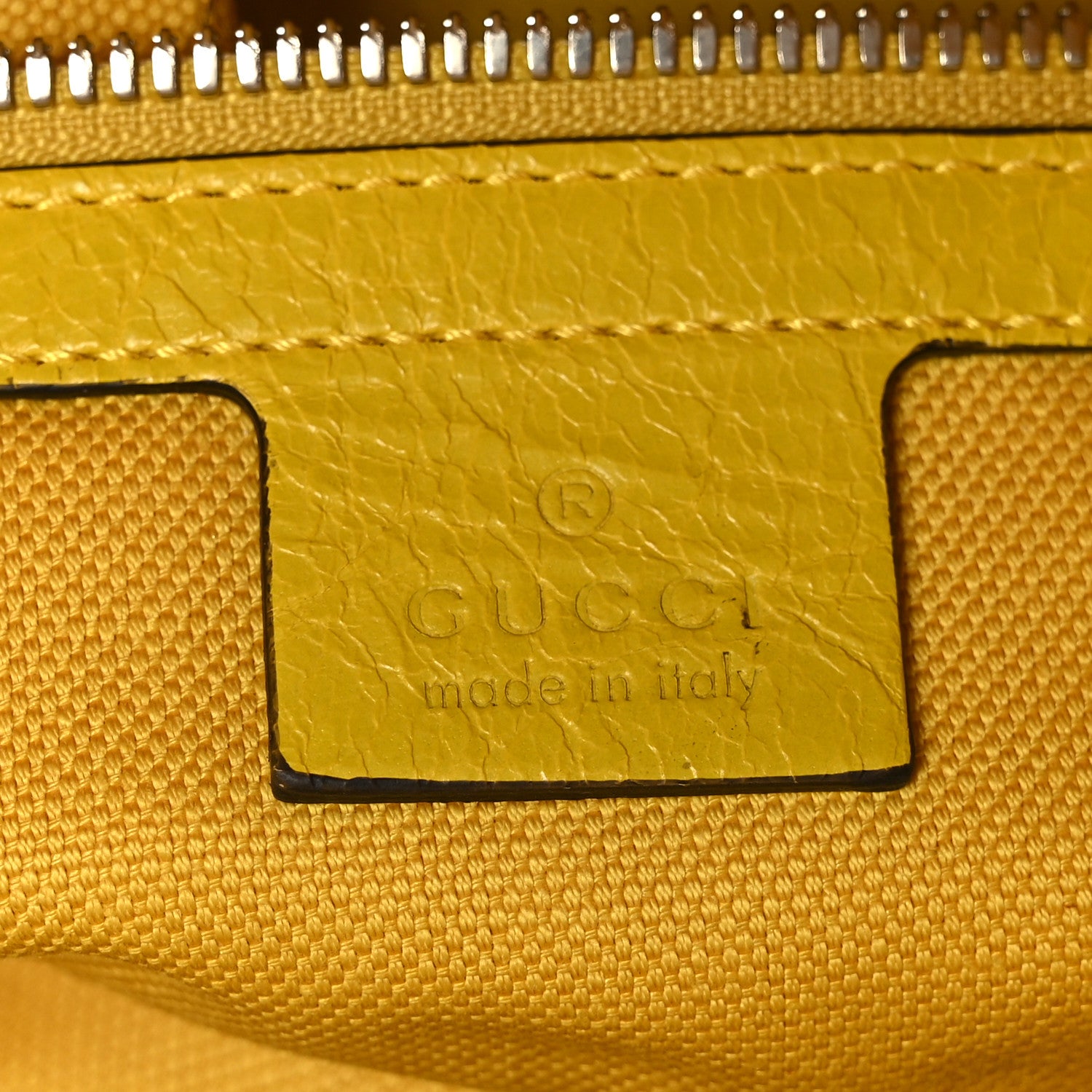 Gucci Fluffy Calfskin Morpheus Convertible Backpack Smile Yellow 7 of 12