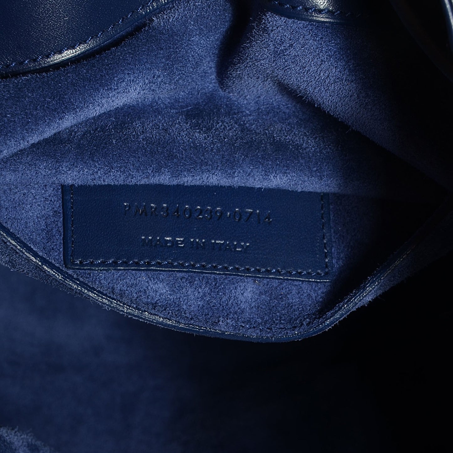 Calfskin Large Emmanuelle Bucket Bag New Marine