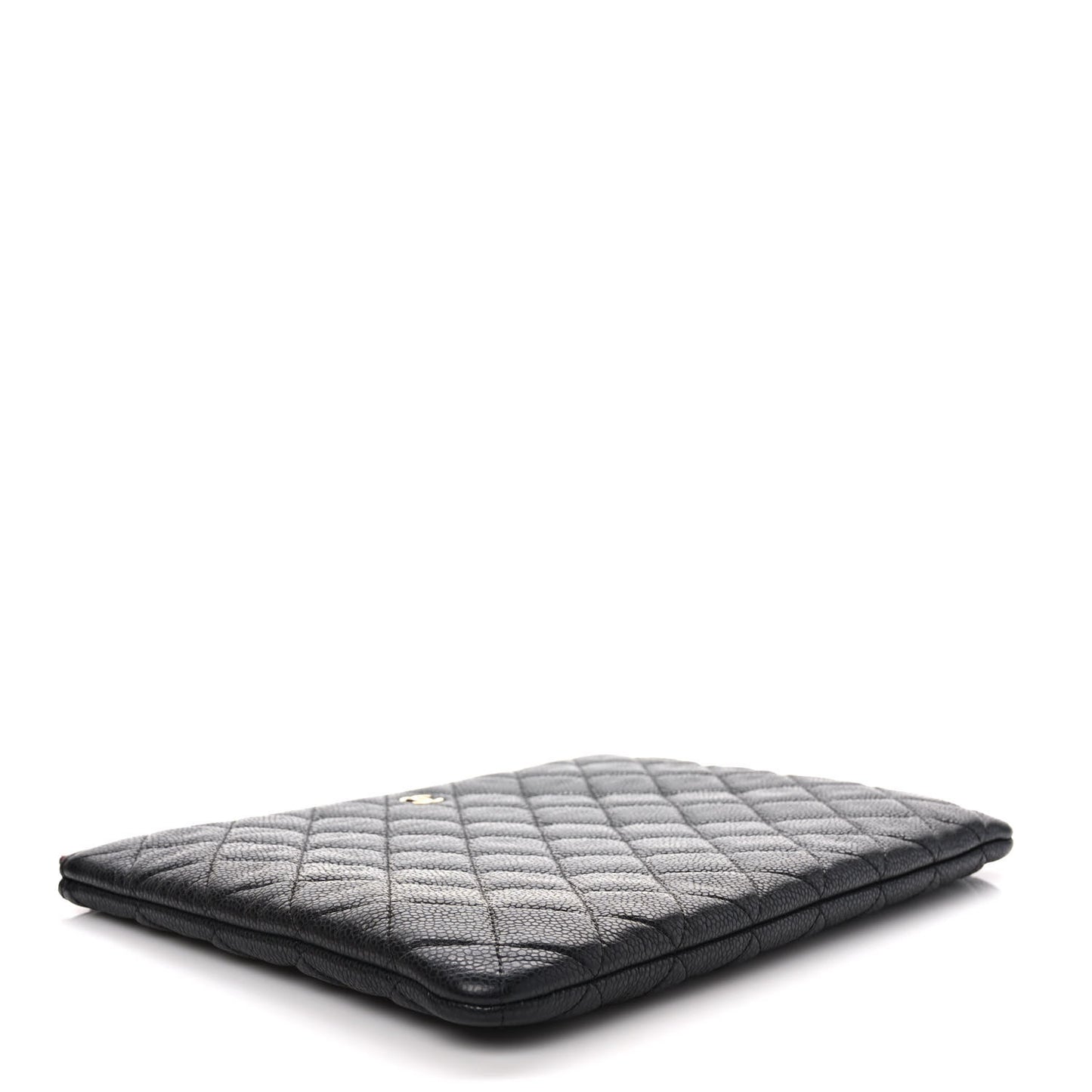 Caviar Quilted Medium Cosmetic Case Black