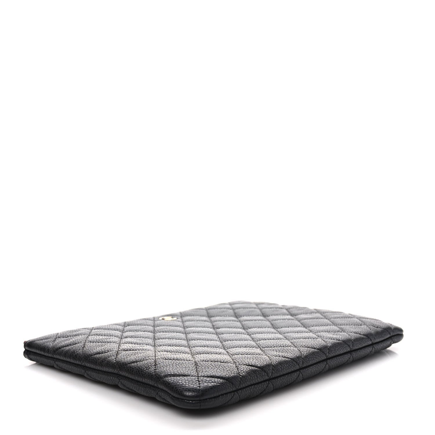 Chanel Caviar Quilted Medium Cosmetic Case Black 4 of 8