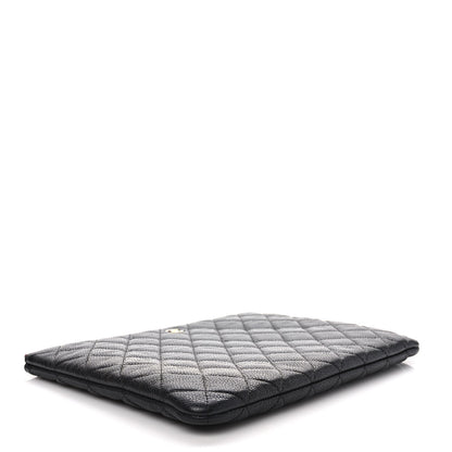 Chanel Caviar Quilted Medium Cosmetic Case Black 4 of 8