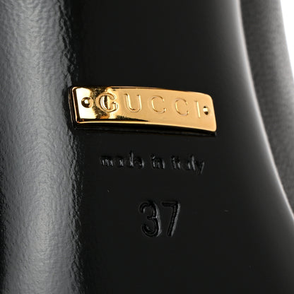 Gucci Nappa Charlotte Pumps 37 Black 8 of 9