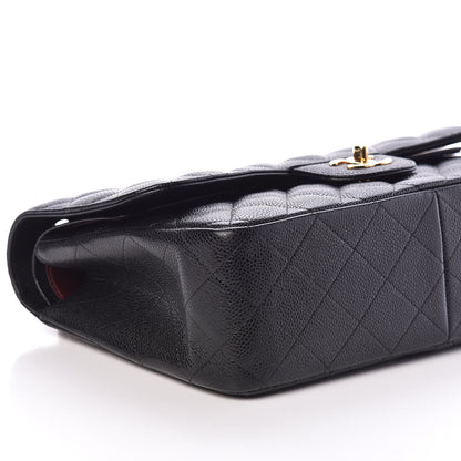 Chanel Caviar Quilted Jumbo Double Flap Black 8 of 11