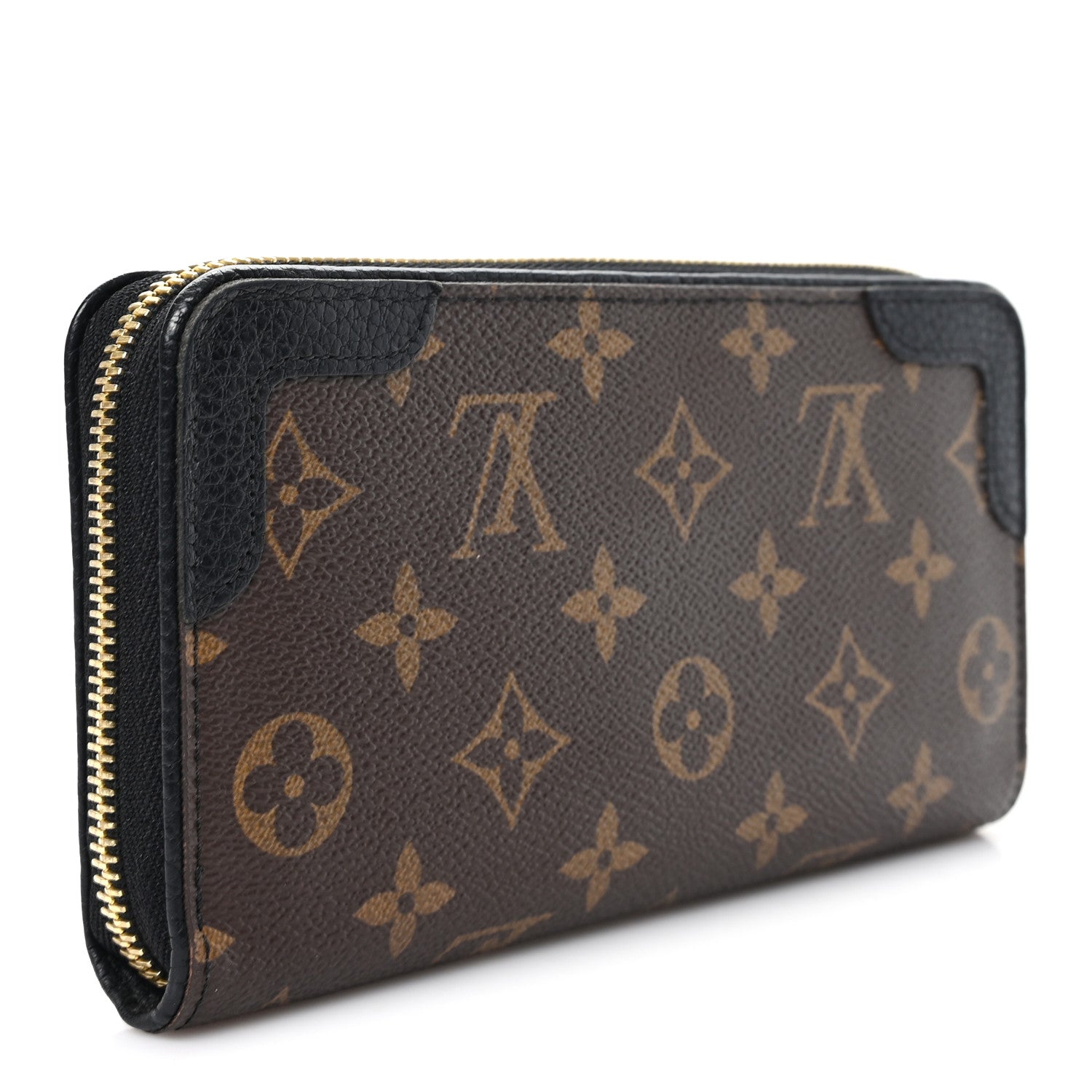 Louis Vuitton Monogram Zippy Retiro Wallet Black 3 of 6