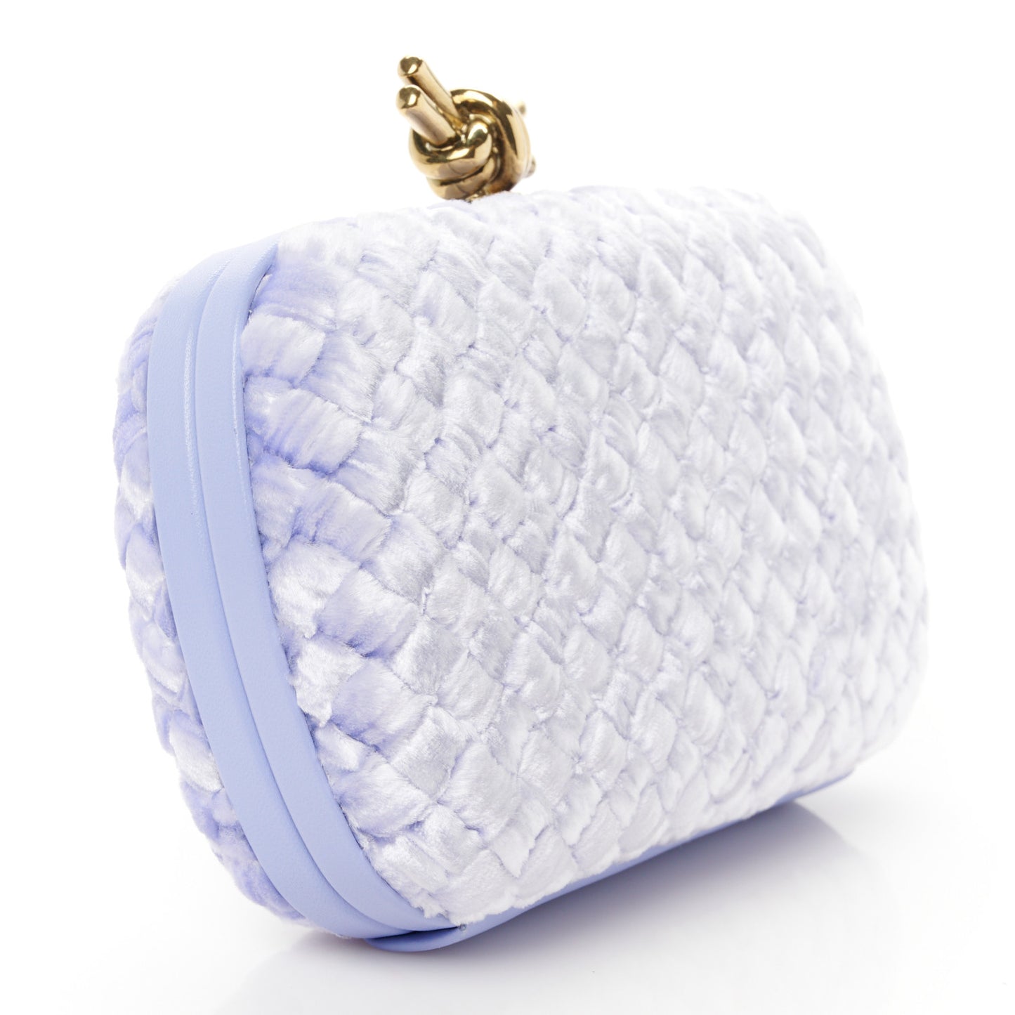 Velvet Intreccio Knot Clutch Amethyst