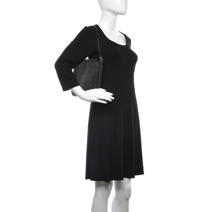 MCM Visetos Liz Shopper Tote Pouch Black 2 of 7
