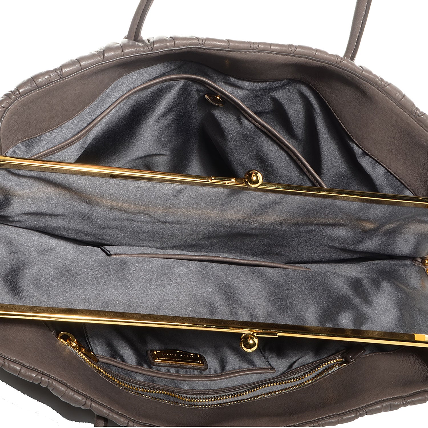 Miu Miu Matelasse Leather Tote Argilla 5 of 9