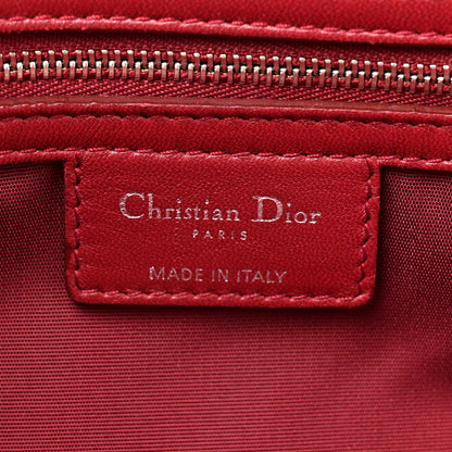 Christian Dior Lambskin Cannage Large Dior Soft Shopping Tote Red 7 of 15