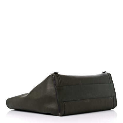 Chloe Smooth Calfskin Medium Milo Shopping Tote Midnight Green 4 of 16