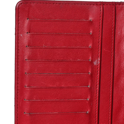 Chanel Patent Quilted Brilliant Yen Wallet Red 11 of 14