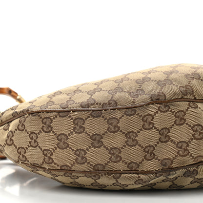 Gucci Monogram Bamboo Ring Hobo Brown 8 of 13