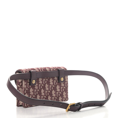Christian Dior Oblique Saddle Belt Bag Bordeaux 2 of 4