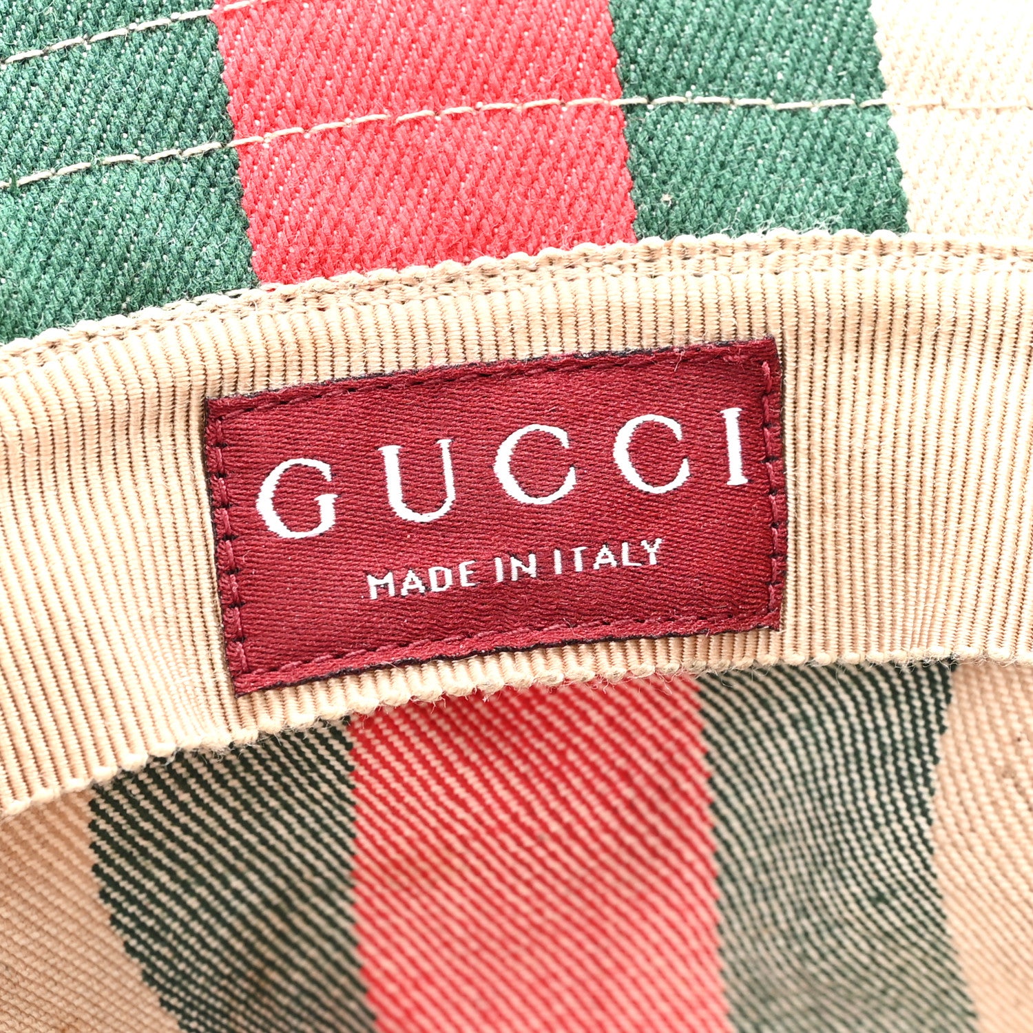 Gucci Monogram Canvas Web Bucket Hat XL Beige 8 of 10