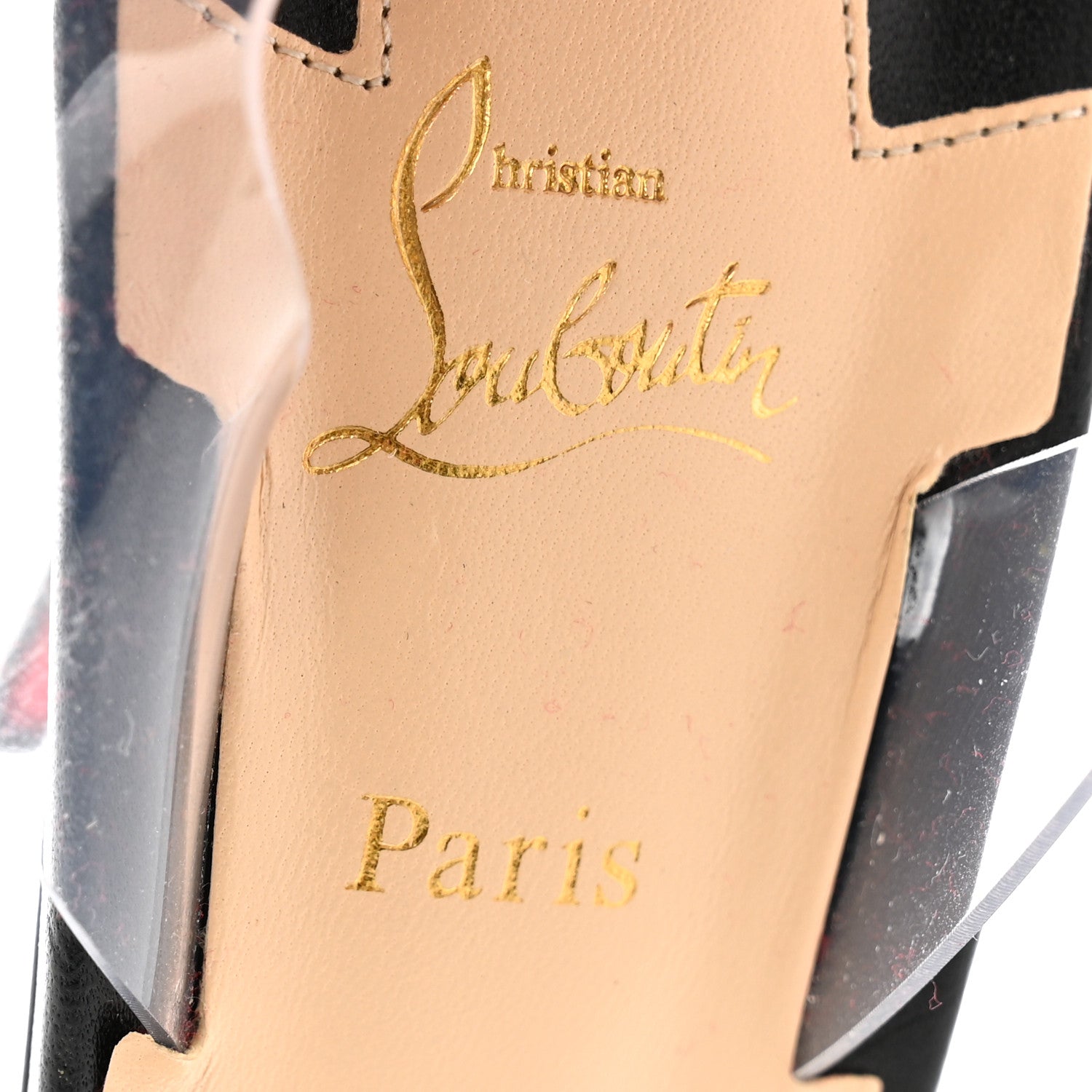 Christian Louboutin Shiny Nappa PVC Jonatina 100 Sandals 40 Black 8 of 9