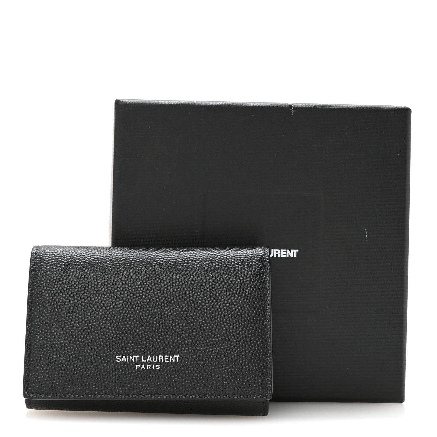 Saint Laurent Grain De Poudre Key Holder Wallet Black 8 of 8