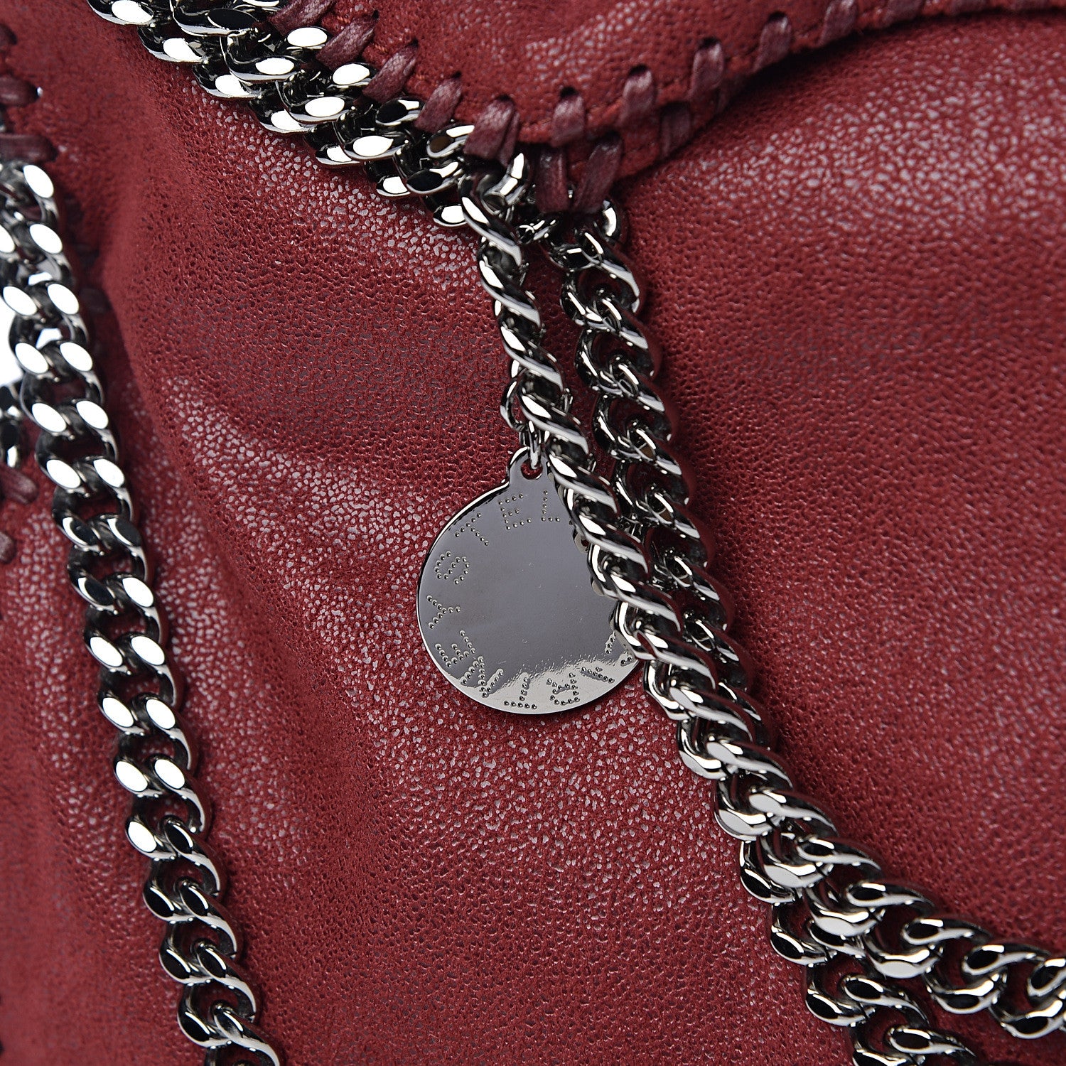 Stella McCartney Shaggy Deer Falabella Fold Over Tote Plum 9 of 11