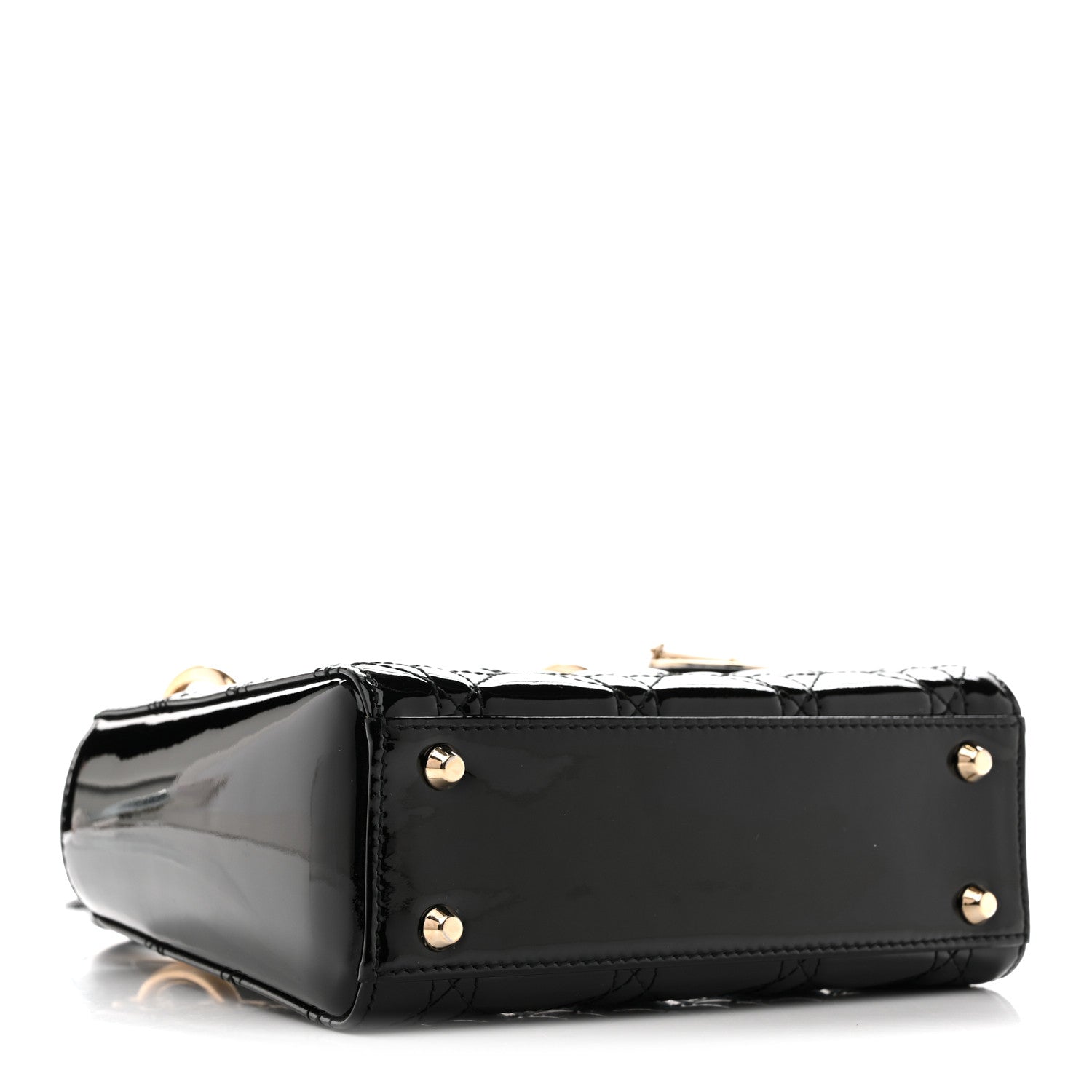 Christian Dior Patent Cannage Mini Lady Dior Black 1881636