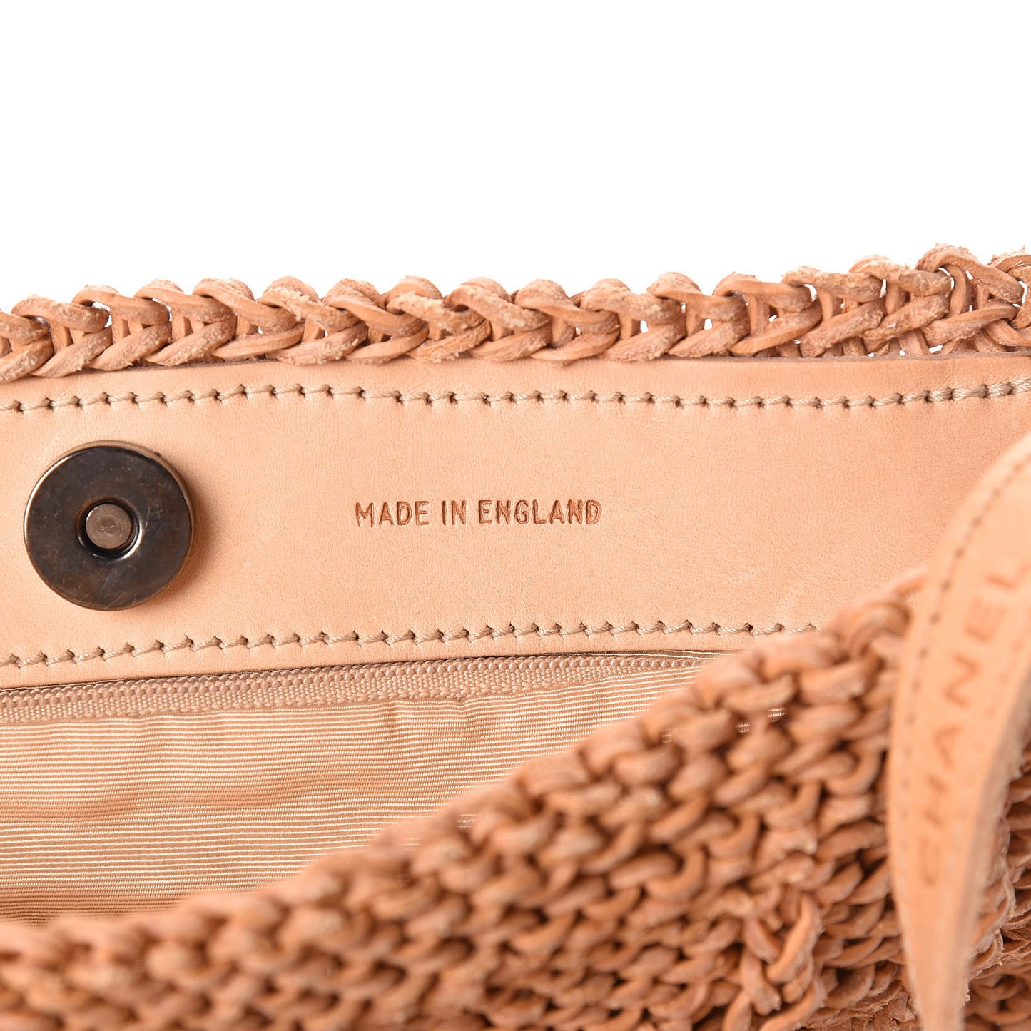 Calfskin Woven Crossbody Bag Brown