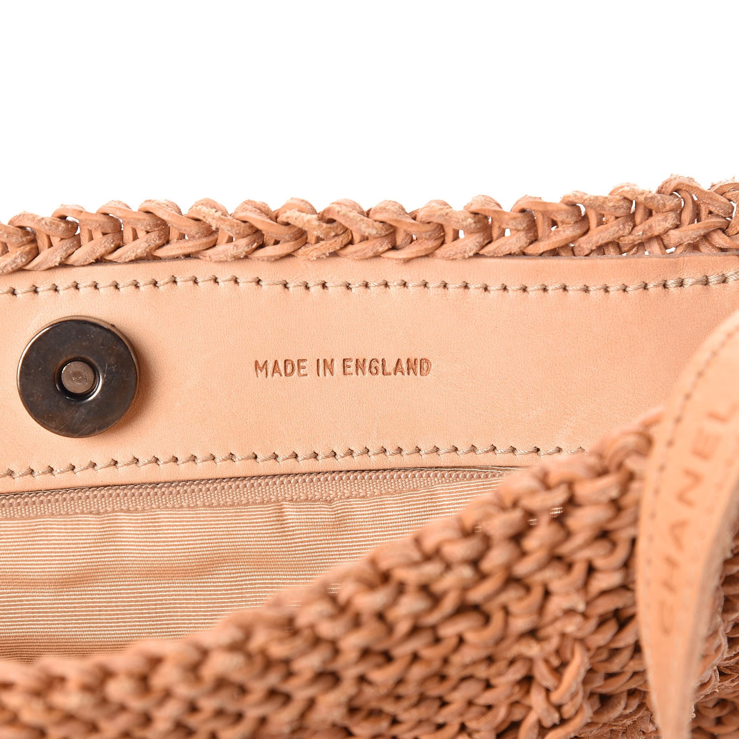 Chanel Calfskin Woven Crossbody Bag Brown 8 of 11
