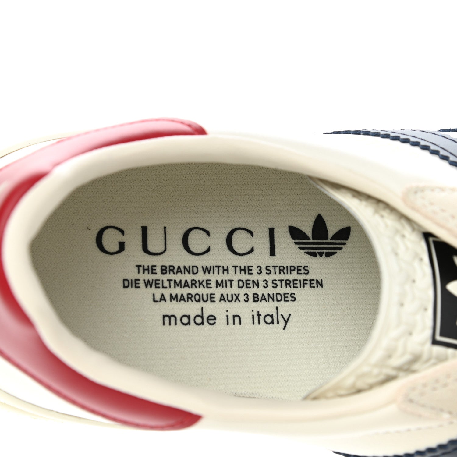 Gucci X ADIDAS Suede Madeira Demetra Womens Gazelle Sneakers 7.5 Mystic White Off White Black Agate 7 of 9