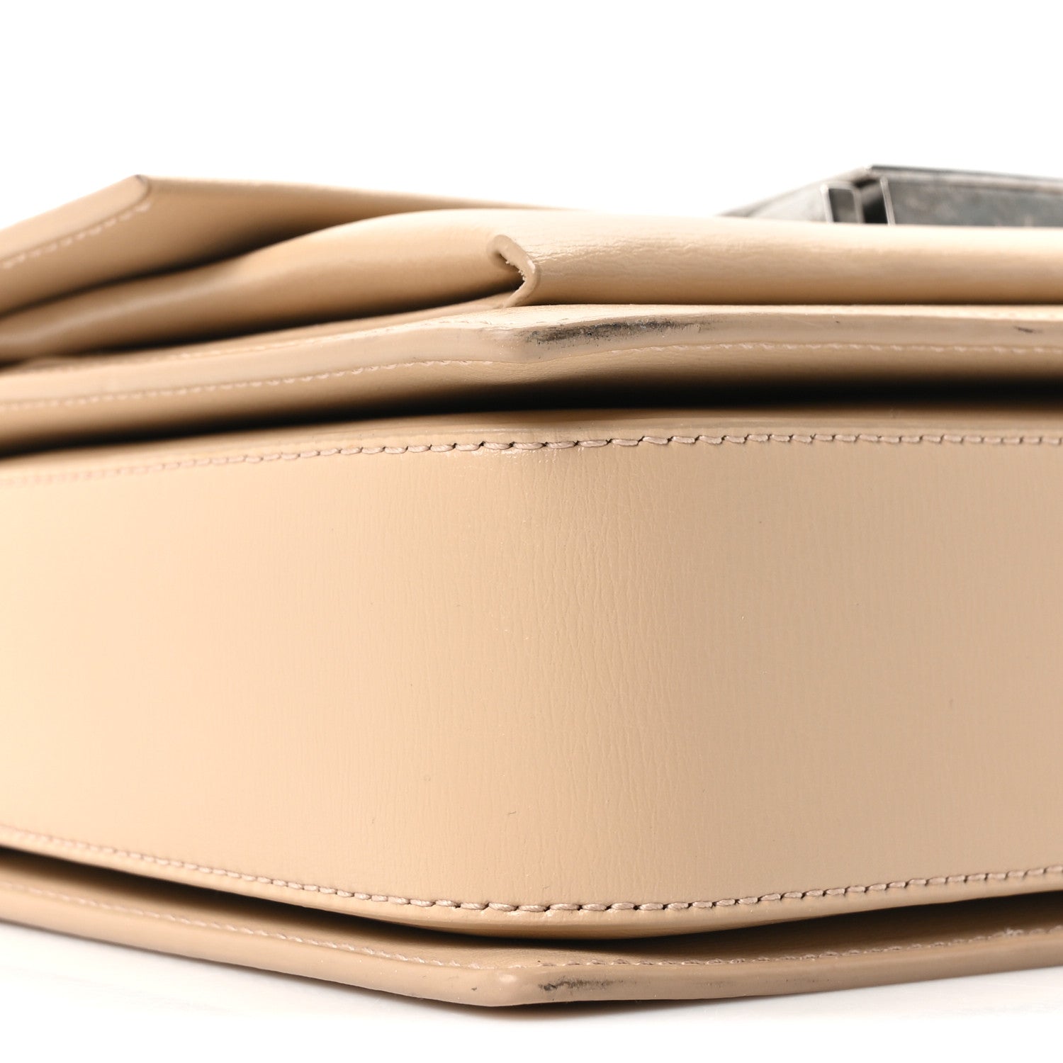Saint Laurent Calfskin Medium Bellechasse Satchel Beige 8 of 9