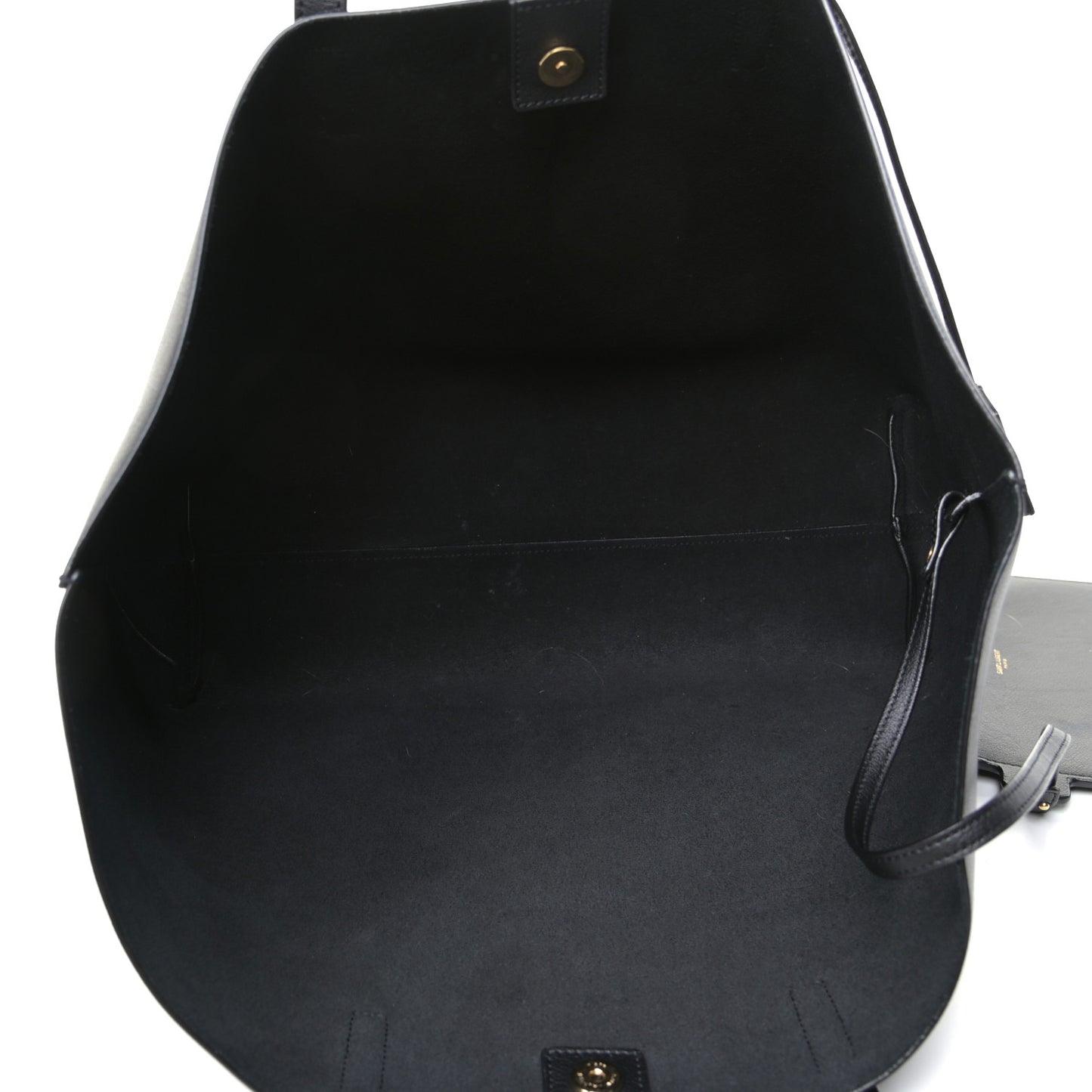 Calfskin Large Shopping Tote Black