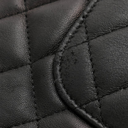 Chanel Lambskin Quilted Egyptian Amulet Zipped Pouch Black 10 of 11