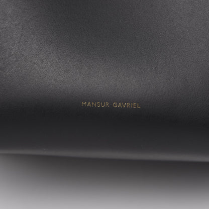 Mansur Gavriel Calfskin Bucket Bag Black Royal 7 of 11