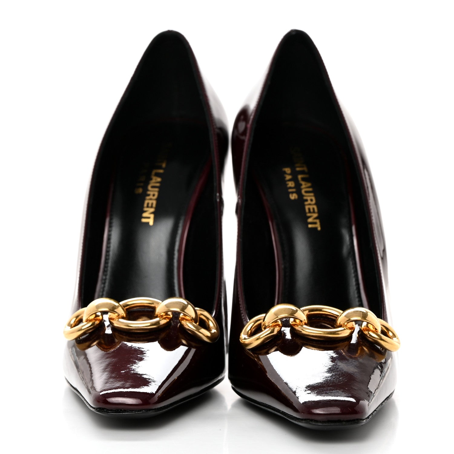 Saint Laurent Patent Severine Pumps 36 Deep 36 Bordeaux 2 of 8