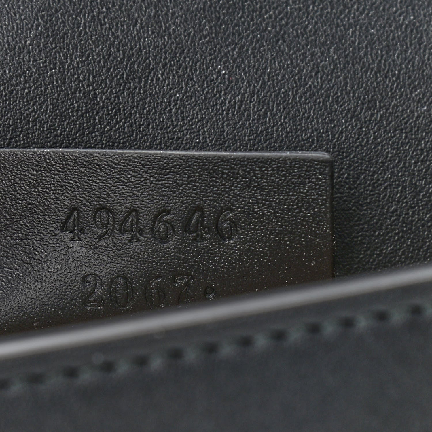 Gucci Calfskin Super Mini Sylvie Chain Shoulder Bag Black 7 of 9
