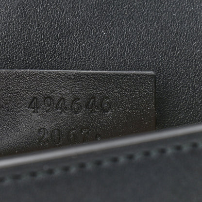 Gucci Calfskin Super Mini Sylvie Chain Shoulder Bag Black 7 of 9