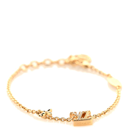 Louis Vuitton Metal Crystal LV Iconic Bracelet Gold 1 of 5