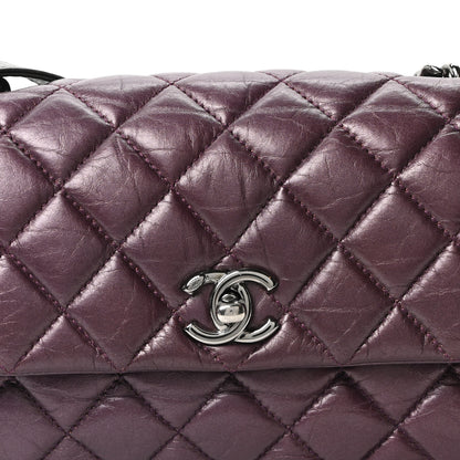 Chanel Calfskin Mineral Nights Mini Flap Dark Purple 8 of 10