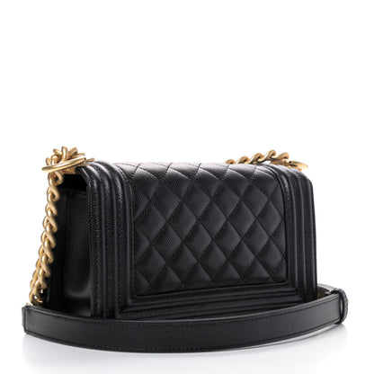 Chanel Caviar Quilted Small Boy Flap Black 2 of 5