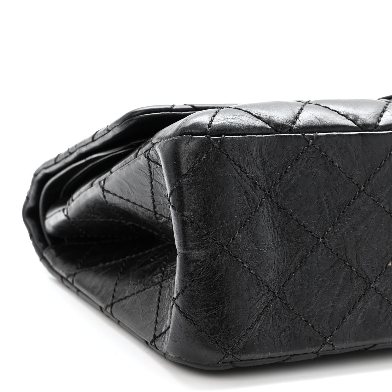 Chanel Aged Calfskin Quilted 2.55 Reissue 227 Flap So Black 9 of 10