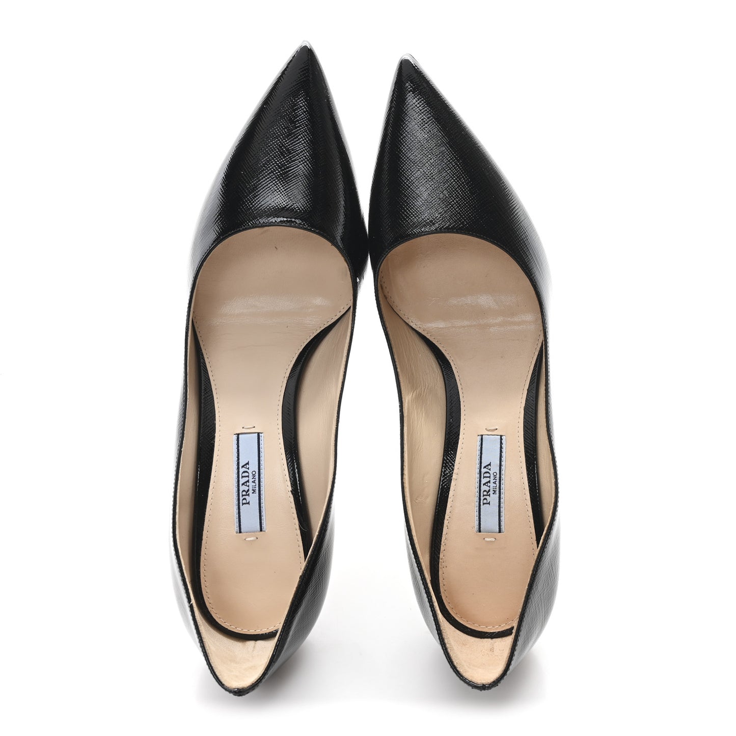 Saffiano Patent Pumps 39 Black