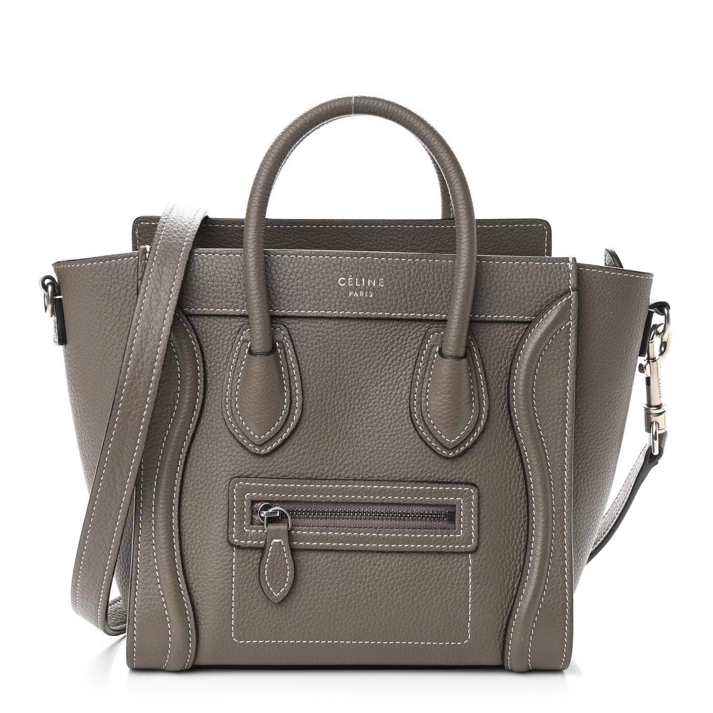 Drummed Calfskin Nano Luggage Souris