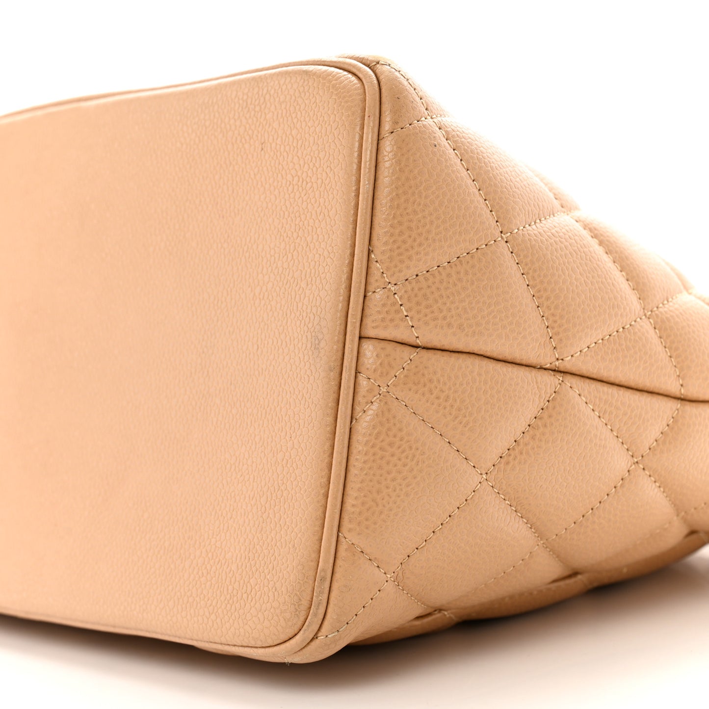 Caviar Quilted Medallion Tote Beige