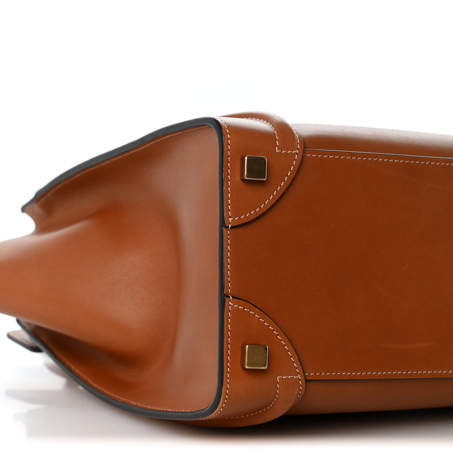 Natural Calfskin Micro Luggage Tan