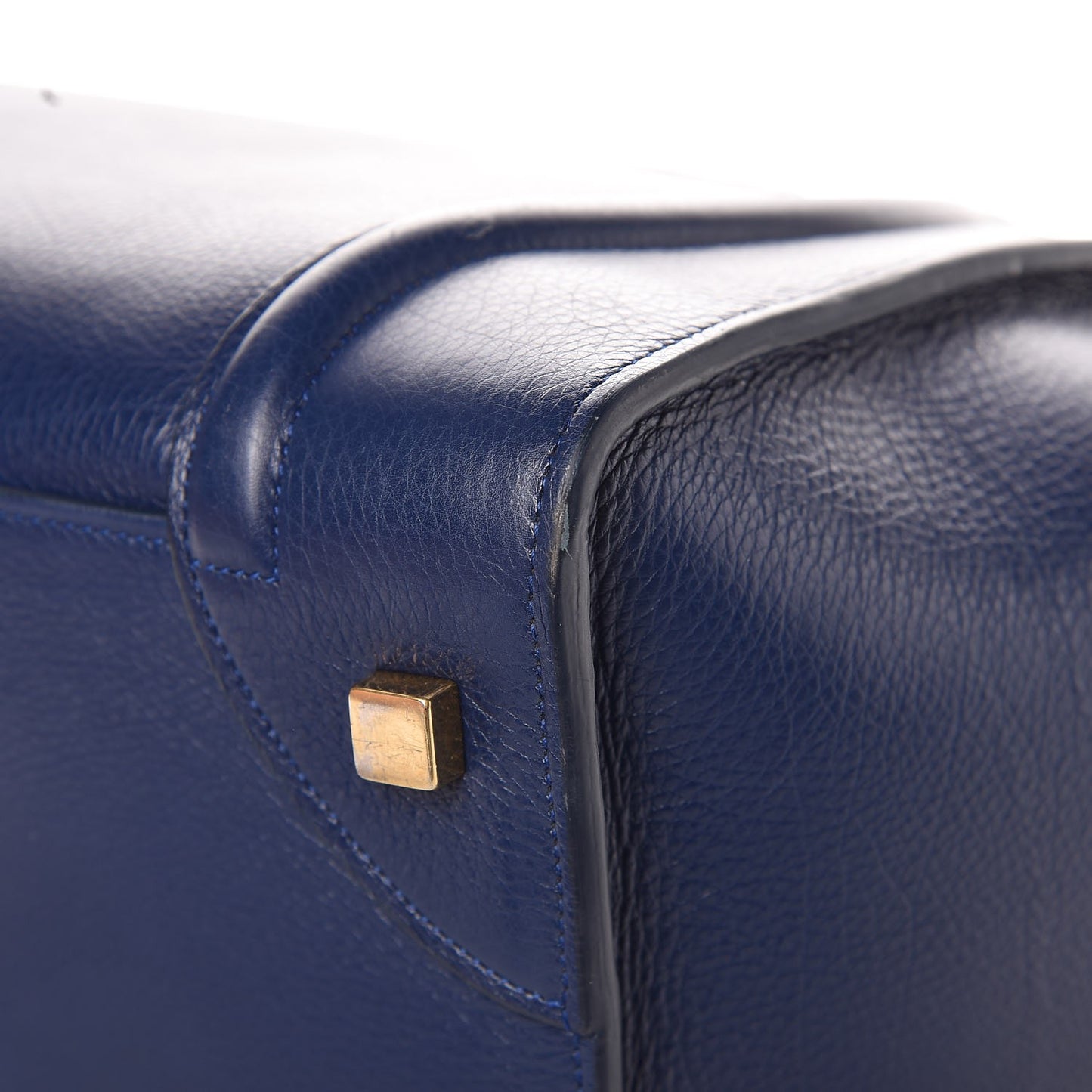 Drummed Calfskin Mini Luggage Orage