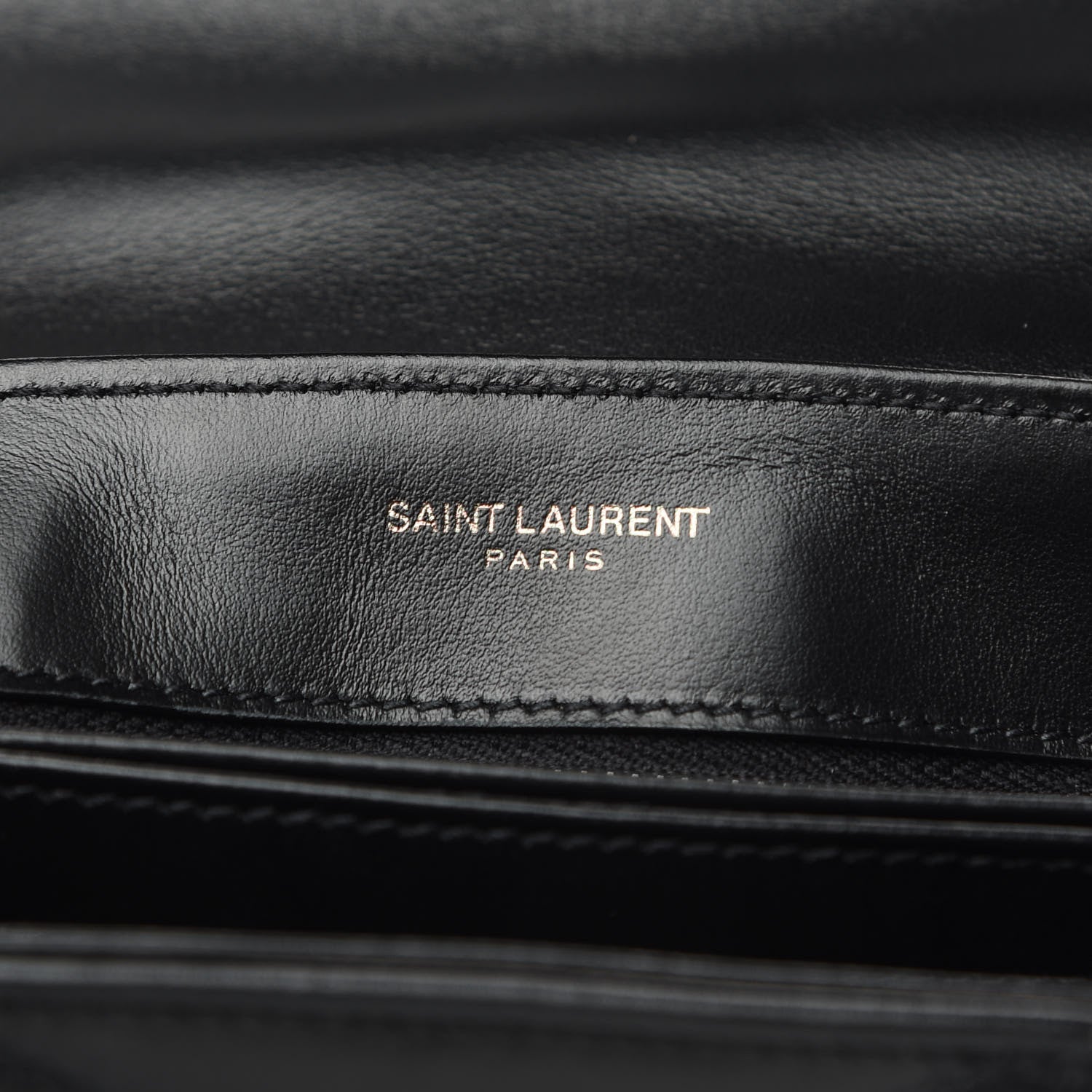Saint Laurent Calfskin Y Quilted Monogram Toy Loulou Crossbody Bag Black 8 of 10