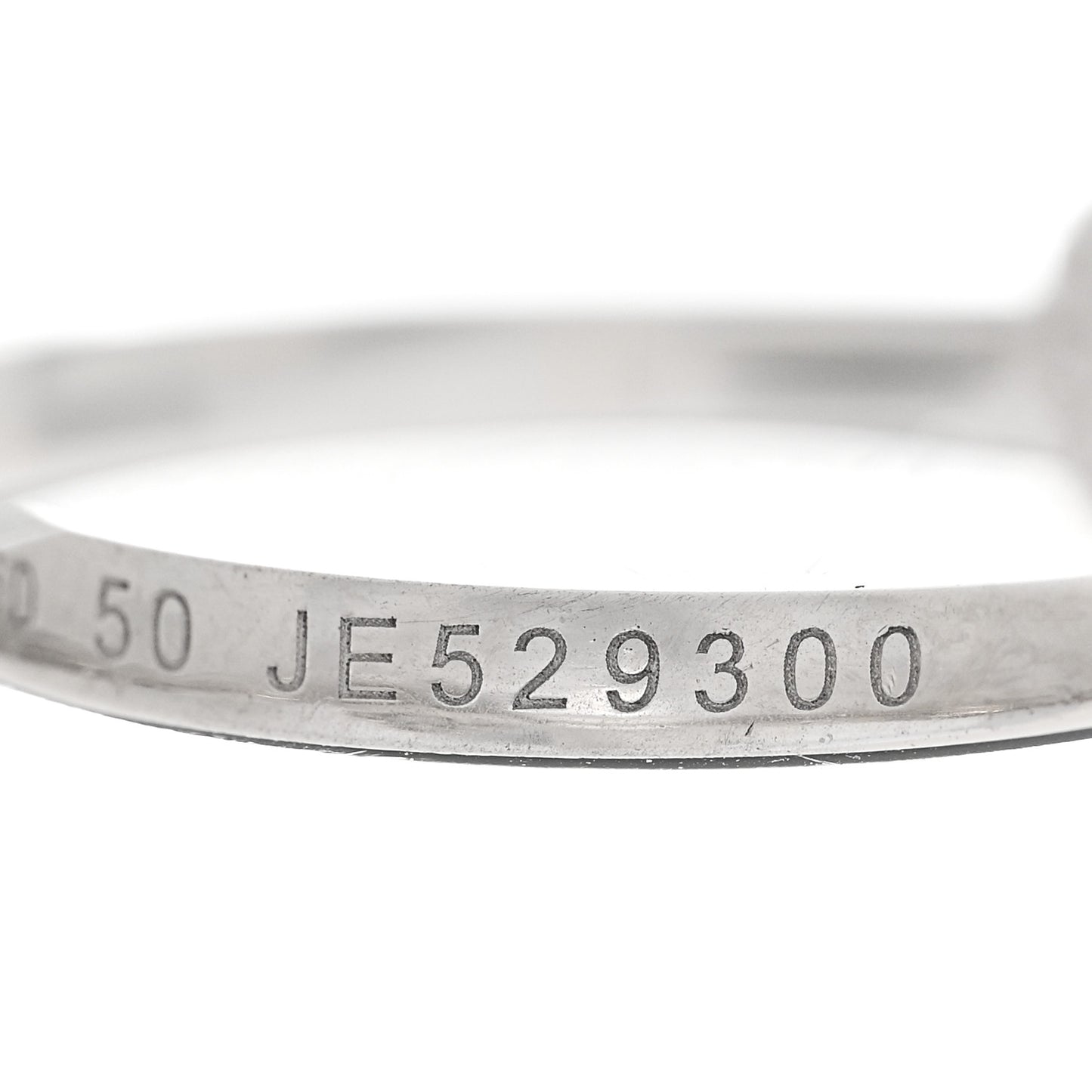 18K White Gold Diamond Sweet Alhambra Ring 50 5.25