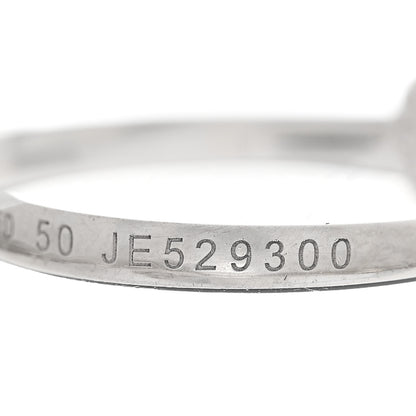 Van Cleef & Arpels 18K White Gold Diamond Sweet Alhambra Ring 50 5.25 5 of 6